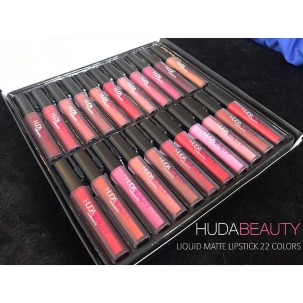 Huda Set Beauty Lipquid Matte Lipstick Set 22 Color 22 แท่ง 22 สี Huda Set Beauty Lipquid Matte Lipstick Set 22 Color 22 แท่ง 22 สี