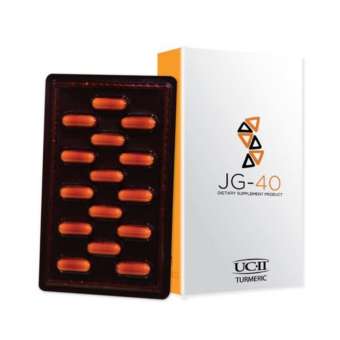 JG-40 ผลิตภัณฑ์เสริมอาหาร เจจี-40 ผสานการทำงานของ UC-II® และขมิ้นจากอิตาลี เพื่อการดูแลสุขภาพข้อต่อ บำรุงกระดูก 1 กล่อง บรรจุ 15เม็ด ( 1 กล่อง) JG-40 ผลิตภัณฑ์เสริมอาหาร เจจี-40 ผสานการทำงานของ UC-II® และขมิ้นจากอิตาลี เพื่อการดูแลสุขภาพข้อต่อ บำรุงกระดูก 1 กล่อง บรรจุ 15เม็ด ( 1 กล่อง)