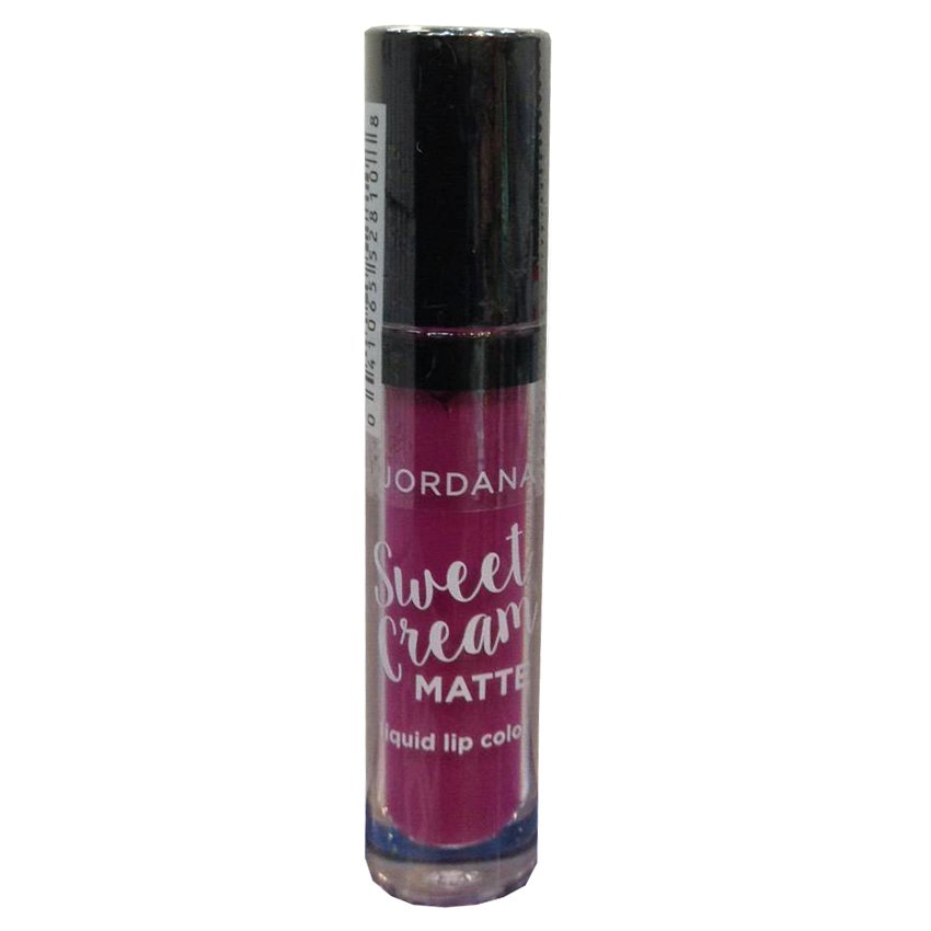 JORDANA Sweet cream matte ลิปครีมเนื้อเนียนนุ่มให้ลุคแมตต์ เม็ดสีสวยคมชัด ติดทนนานตลอดวัน #10 Sugared Plum ( 1 ชิ้น)
