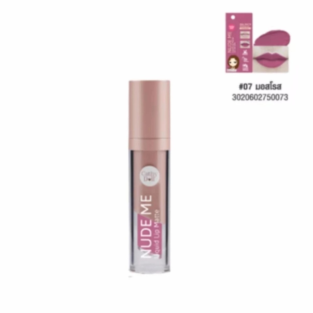 Karmart Cathy Doll Nude Me Liquid Lip Matte 4g. #7 มอสโรส