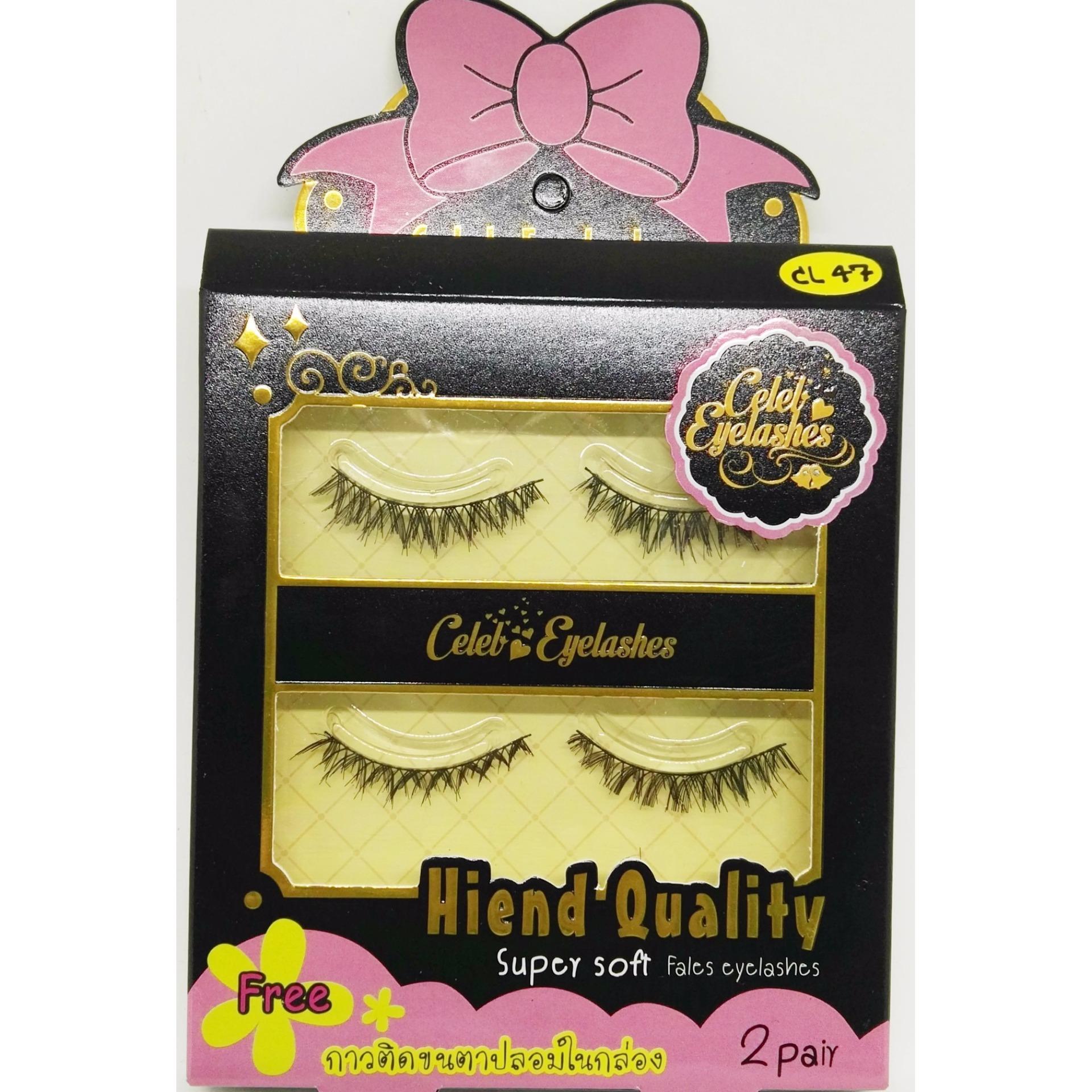 ขนตาปลอม celeb Eyelashes แพค2คู่ รุ่น CL-47 แถมฟรี กาวติดขนตา ขนตาปลอม celeb Eyelashes แพค2คู่ รุ่น CL-47 แถมฟรี กาวติดขนตา