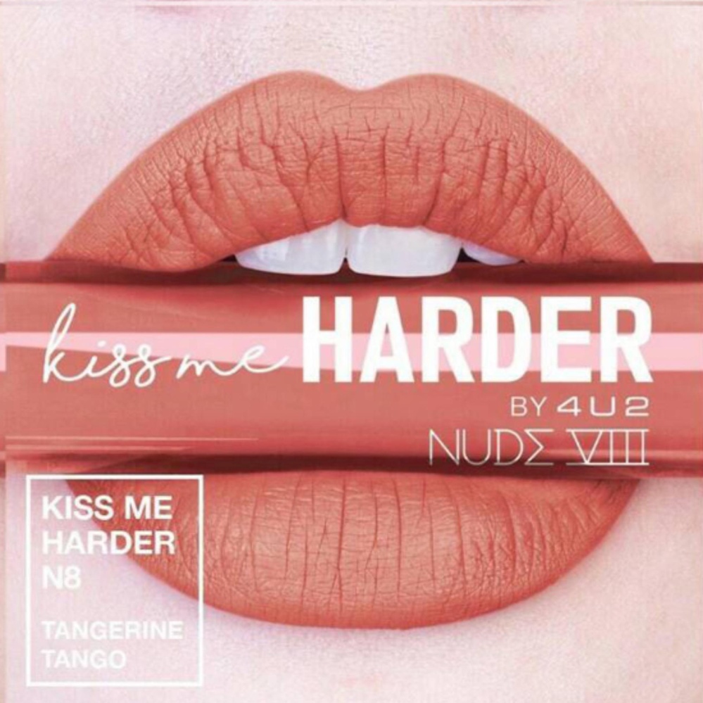 Kiss Me Harder Nude 8 by 4u2 ลิปสติกเนื้อแมท N8 Tangerine Tango Kiss Me Harder Nude 8 by 4u2 ลิปสติกเนื้อแมท N8 Tangerine Tango