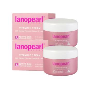 Lanopearl Vitamin E Cream with Evening Primrose, Collagen & Lanolin ช่วยกระตุ้นการผลิตเซลล์ผิวใหม่ พร้อมบำรุงผิวให้ชุ่มชื้น คงความอ่อนเยาว์อยู่เสมอ 100ml (2 กล่อง) Lanopearl Vitamin E Cream with Evening Primrose, Collagen & Lanolin ช่วยกระตุ้นการผลิตเซลล์ผิวใหม่ พร้อมบำรุงผิวให้ชุ่มชื้น คงความอ่อนเยาว์อยู่เสมอ 100ml (2 กล่อง)