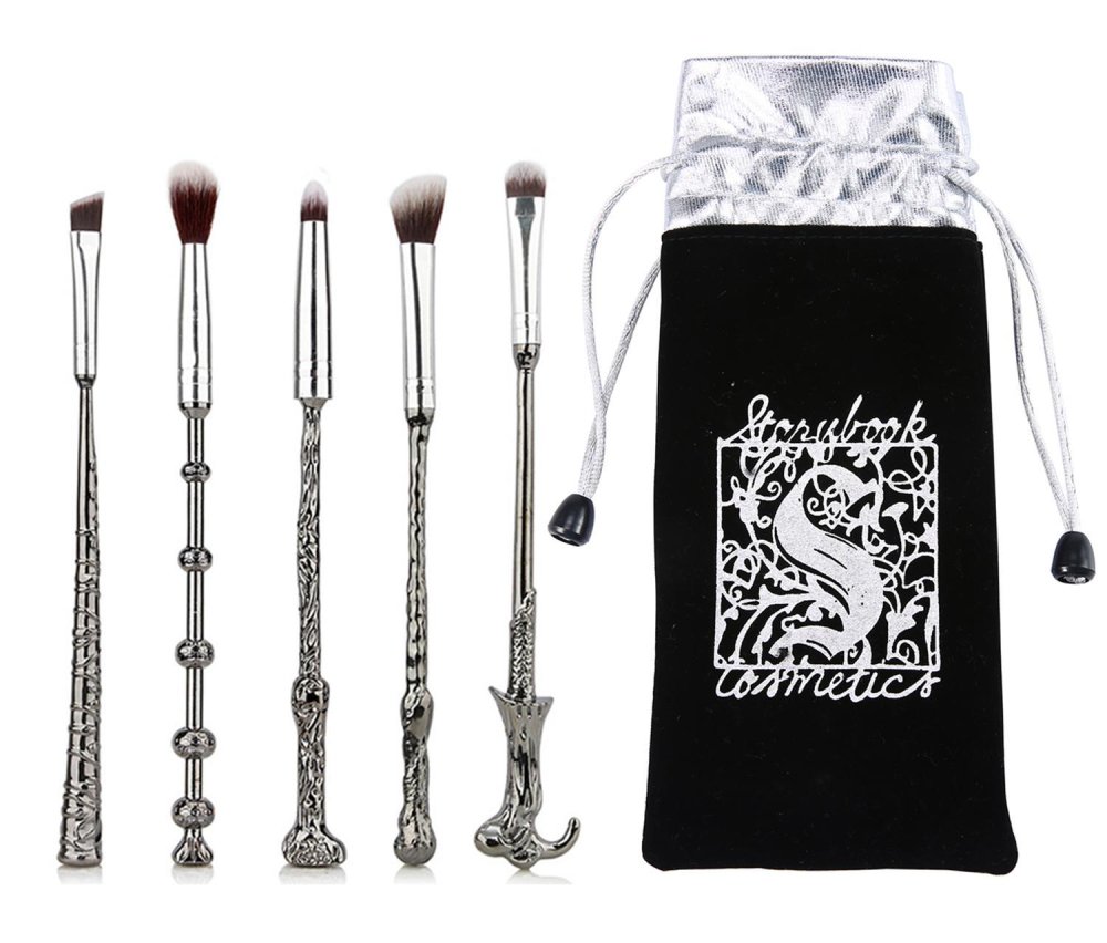 Leegoal 6 แพ็คแฮร์รี่ไม่เต็มเต็ง Magic Wand แปรงแต่งหน้าชุดพรีเมี่ยม Mackeup แปรงเครื่องสำอาง - INTL