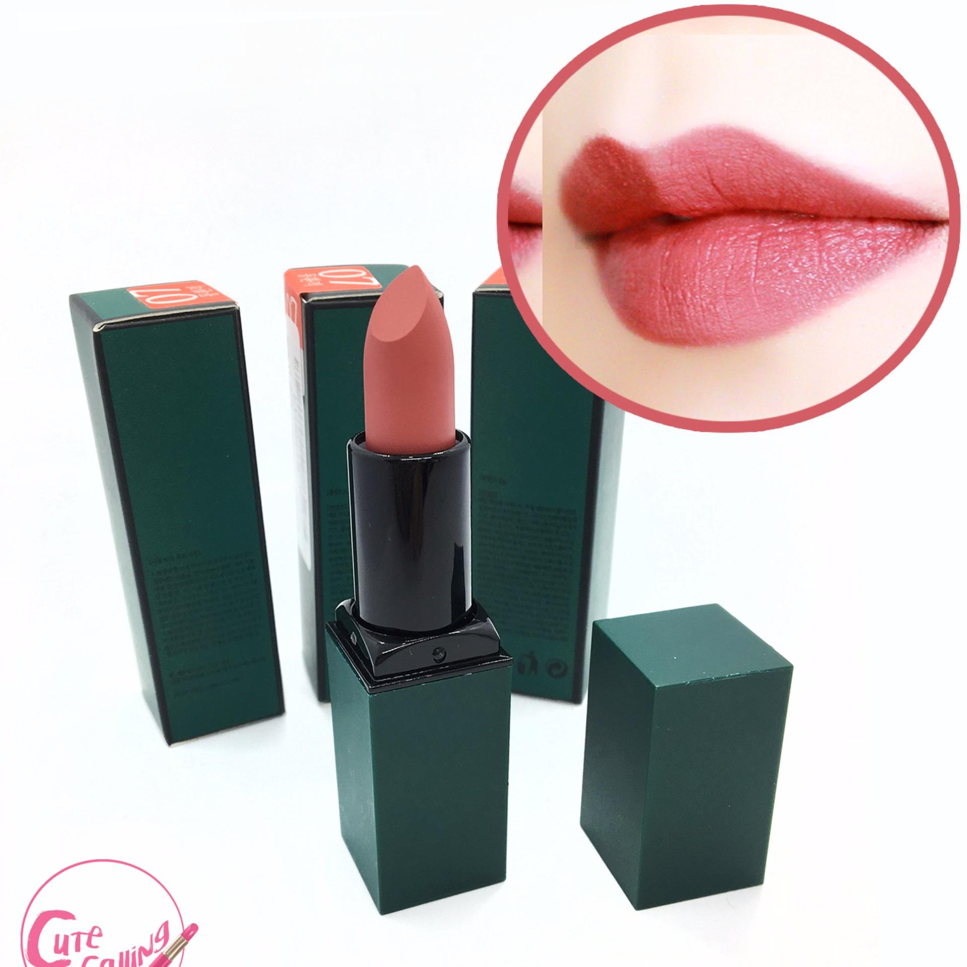 ลิปสติก Lip Matte ลิป เนื้อแมตสีสุดคูล เบอร์ #07 ทาแล้วหน้าดูสว่างขึ้น (มีVideoสินค้าจริง)