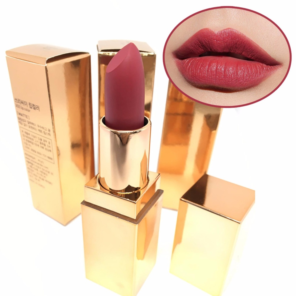 ลิปสติก ลิป เนื้อแมท ช่วยให้หน้าดูสว่างขึ้น Lip Matte #Red