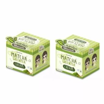 แพคคู่ Matcha Greentea Cream 10 g.ครีมชาเขียว บำรุงหน้ากระจ่างใส
