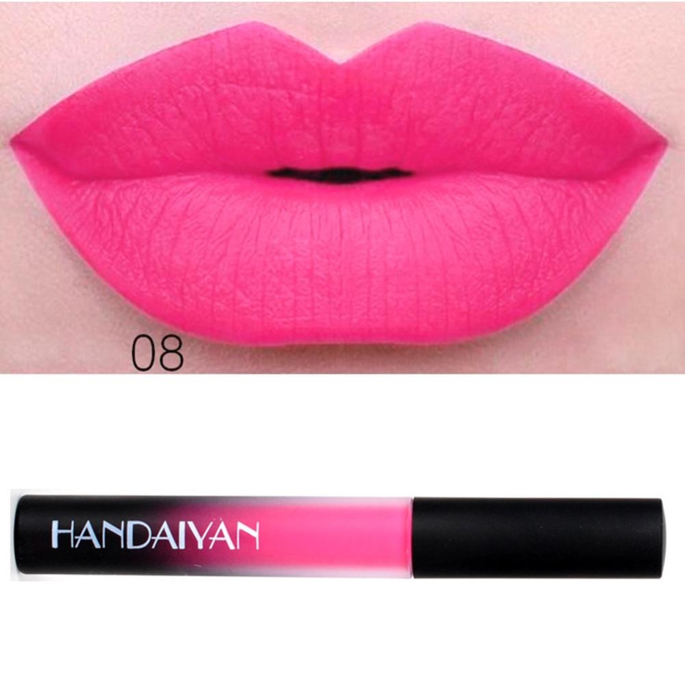 Matte Lipgloss ลิป Gloss Long Lasting Waterproof Liquid ลิปสติก Makeup Cosmetic #8 - intl Matte Lipgloss ลิป Gloss Long Lasting Waterproof Liquid ลิปสติก Makeup Cosmetic #8 - intl