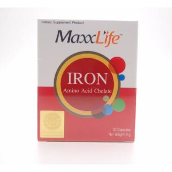 Maxxlife Iron Amino Acid Chelate (30 แคปซูล)ธาตุเหล็กบำรุงเลือด ดูดซึมไว นำเข้าจากอเมริกา 100% พร้อมส่ง มีบริการเก็บเงินปลายทาง Maxxlife Iron Amino Acid Chelate (30 แคปซูล)ธาตุเหล็กบำรุงเลือด ดูดซึมไว นำเข้าจากอเมริกา 100% พร้อมส่ง มีบริการเก็บเงินปลายทาง