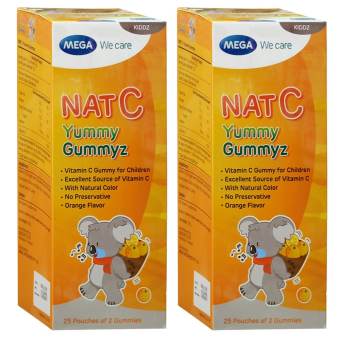 Mega we care Nat C Yummy gummyz (2กล่อง) Mega we care Nat C Yummy gummyz (2กล่อง)