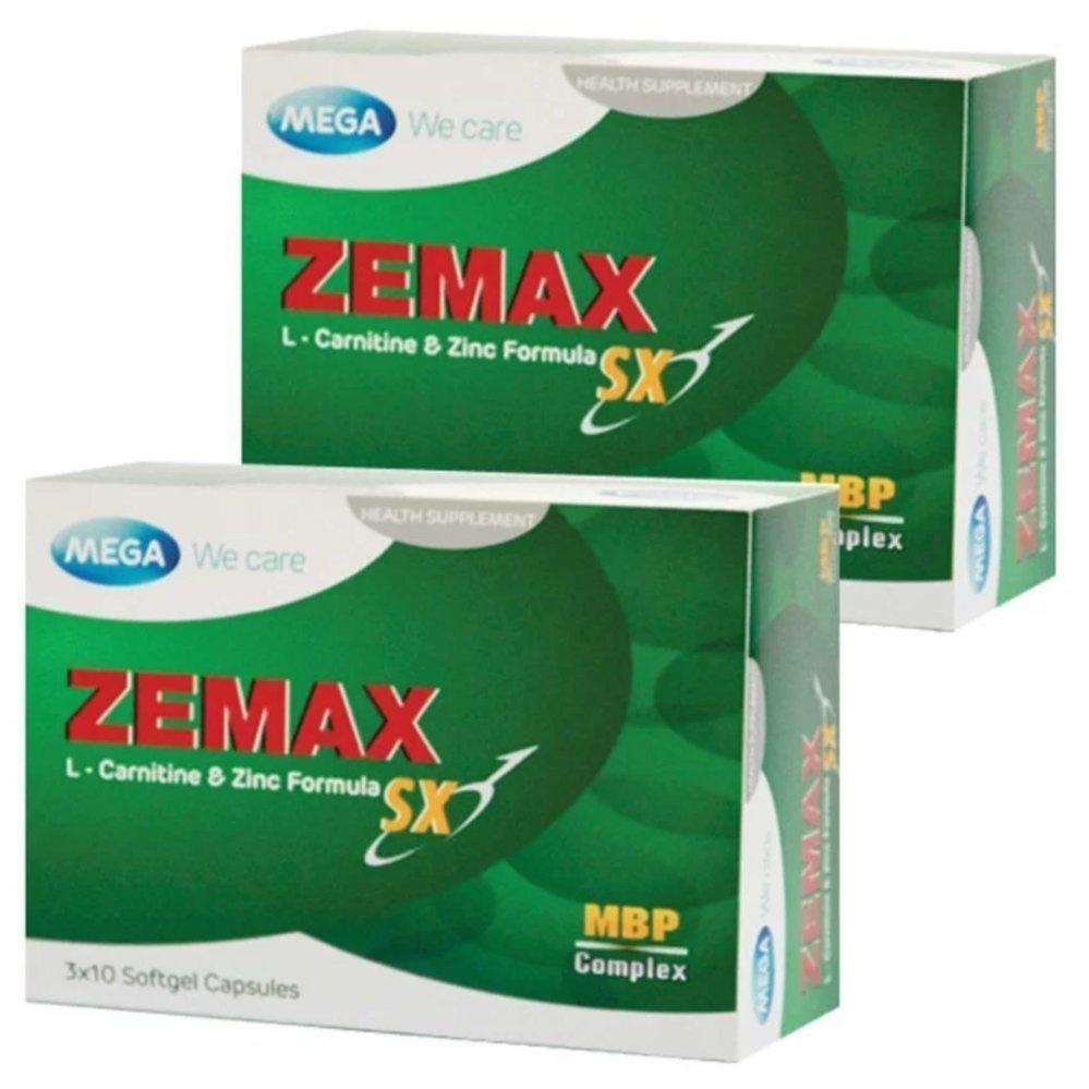 Mega We Care Zemax SX อาหารเสริมฟิตความเป็นชาย (2กล่อง/ 30เม็ด) Mega We Care Zemax SX อาหารเสริมฟิตความเป็นชาย (2กล่อง/ 30เม็ด)