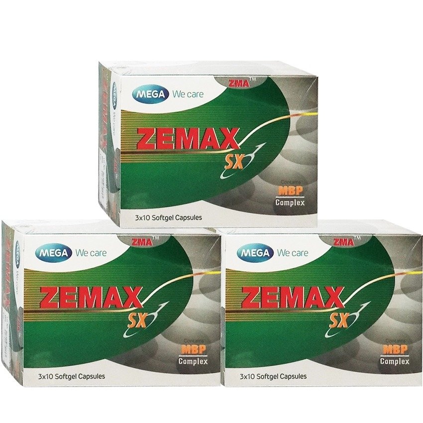 Mega We Care Zemax SX อาหารเสริมฟิตความเป็นชาย (3กล่อง/30เม็ด) Mega We Care Zemax SX อาหารเสริมฟิตความเป็นชาย (3กล่อง/30เม็ด)