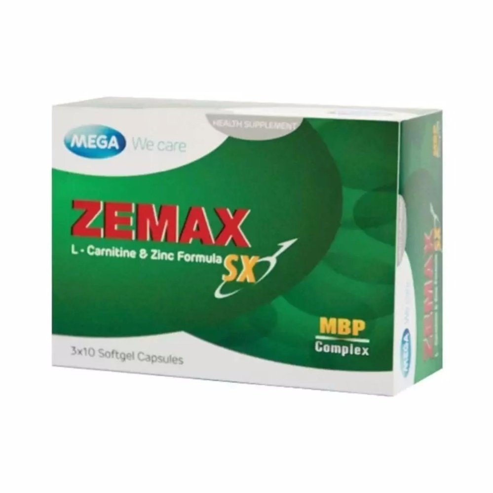 Mega We Care Zemax SX ZMA 30เม็ด(2กล่อง)