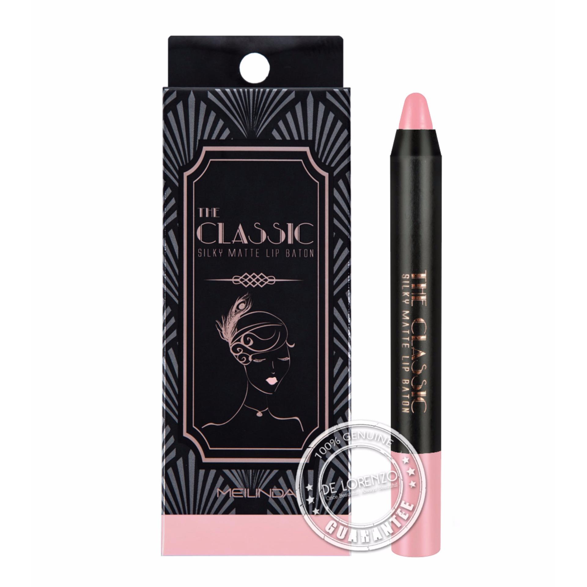 Mei Linda The Classic Silky Matte Lip Baton ลิปเครยอน ลิปแมทเครยอน เมลินดา MeiLinda ลิปสติกเครยอน ลิปเนื้อแมท ลิปสติกเนื้อแมท No7-BURGUNDY