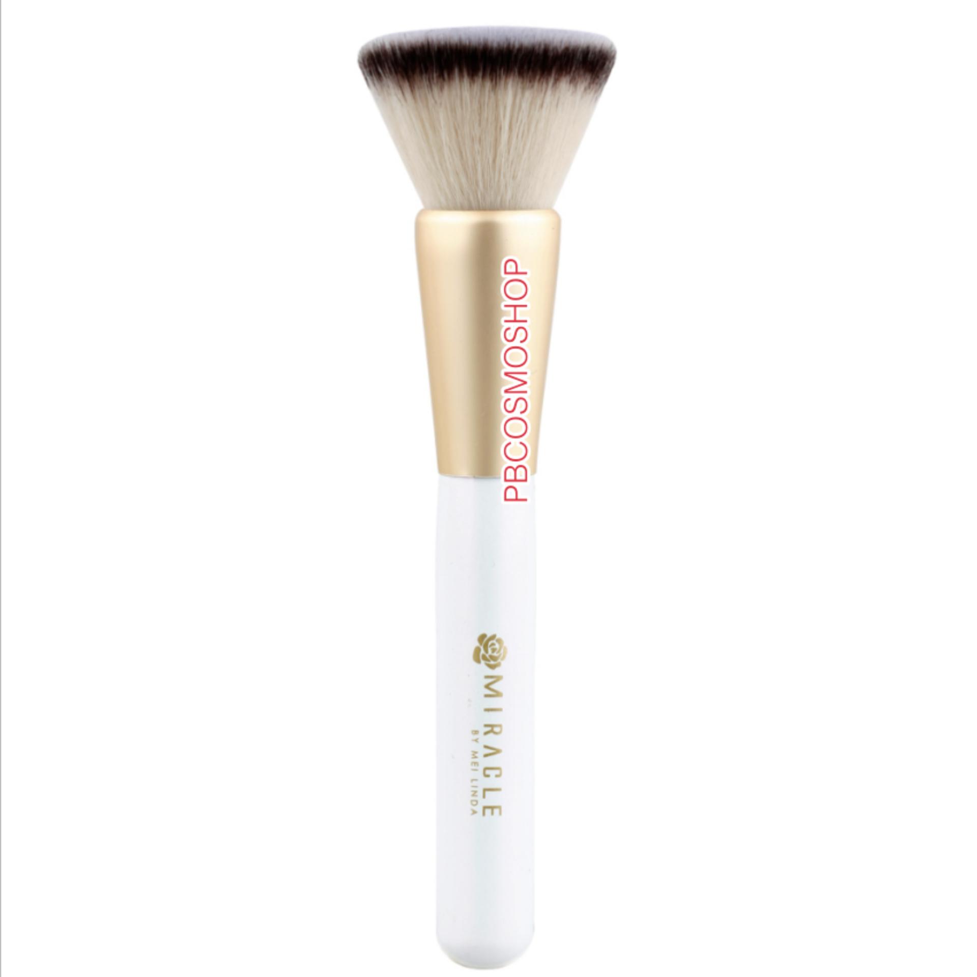 Meilinda Miracle Flat Foundation Brush No.4117-02 แปรงเกลี่ยรองพื้นหัวตัด เมลินดา ราคาถูก