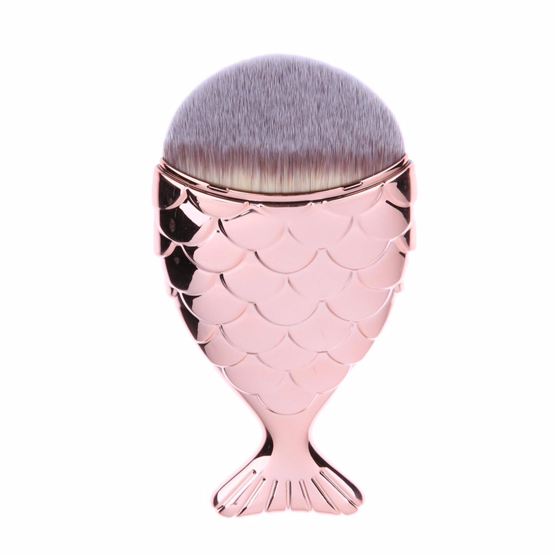 MERMAID BRUSH - ROSE GOLD - แปรงแต่งหน้าด้ามจับเป็นรูปทรงปลา สไตล์เมอร์เมด สำหรับปัดแก้ม คอนทัวร์หน้า ไฮไลท์เฉดดิ้ง หรือลงรองพื้น สีโรสโกลด์ MERMAID BRUSH - ROSE GOLD - แปรงแต่งหน้าด้ามจับเป็นรูปทรงปลา สไตล์เมอร์เมด สำหรับปัดแก้ม คอนทัวร์หน้า ไฮไลท์เฉดดิ้ง หรือลงรองพื้น สีโรสโกลด์