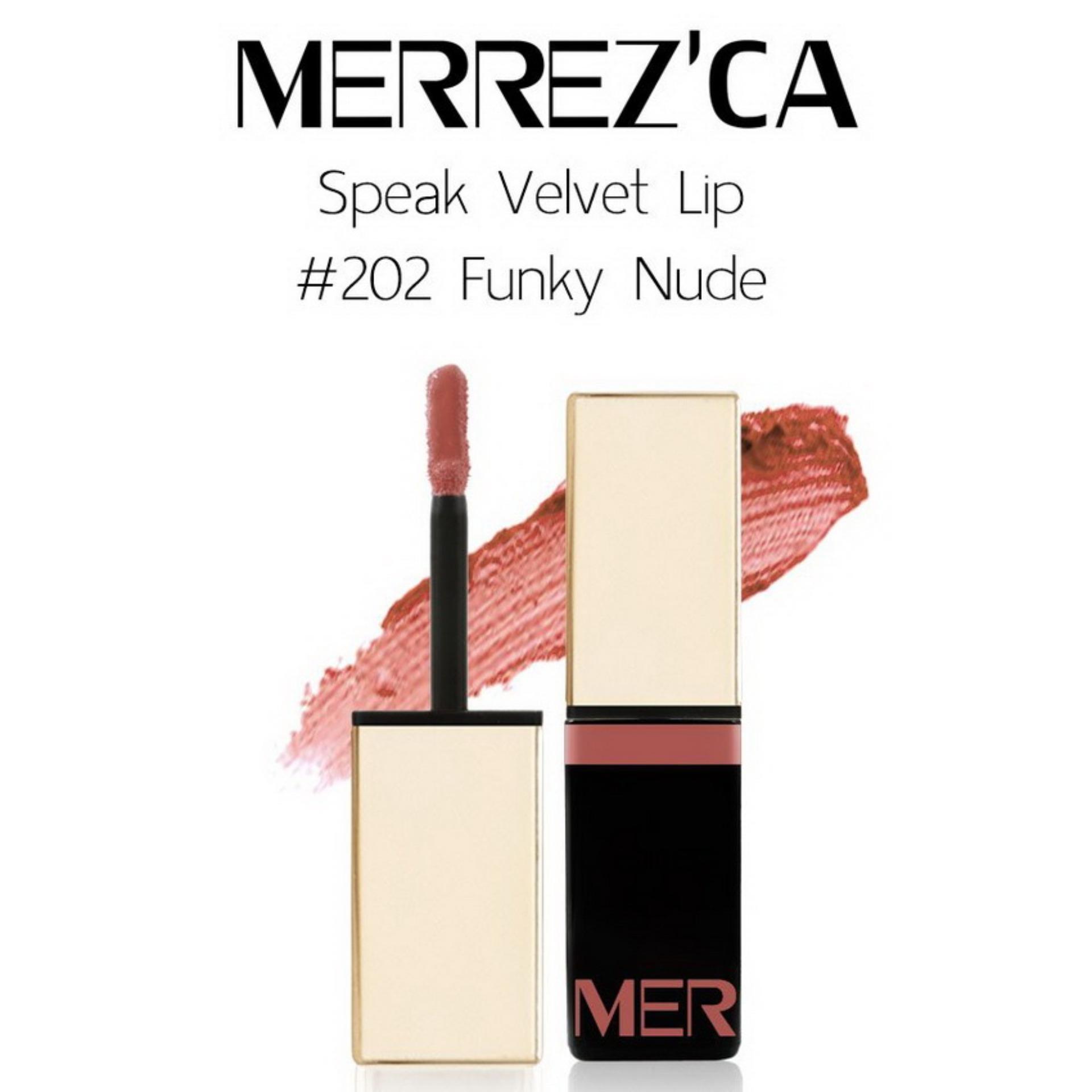 Merrez'ca Speak Velvet Lip ลิปสติกเนื้อลิควิด สัมผัสนุ่มกำมะหยี่ ลิปเนื้อแมตต์ ลิปเนื้อละเอียดชุ่มชื่น ( 1 แท่ง ) Merrez'ca Speak Velvet Lip ลิปสติกเนื้อลิควิด สัมผัสนุ่มกำมะหยี่ ลิปเนื้อแมตต์ ลิปเนื้อละเอียดชุ่มชื่น ( 1 แท่ง )