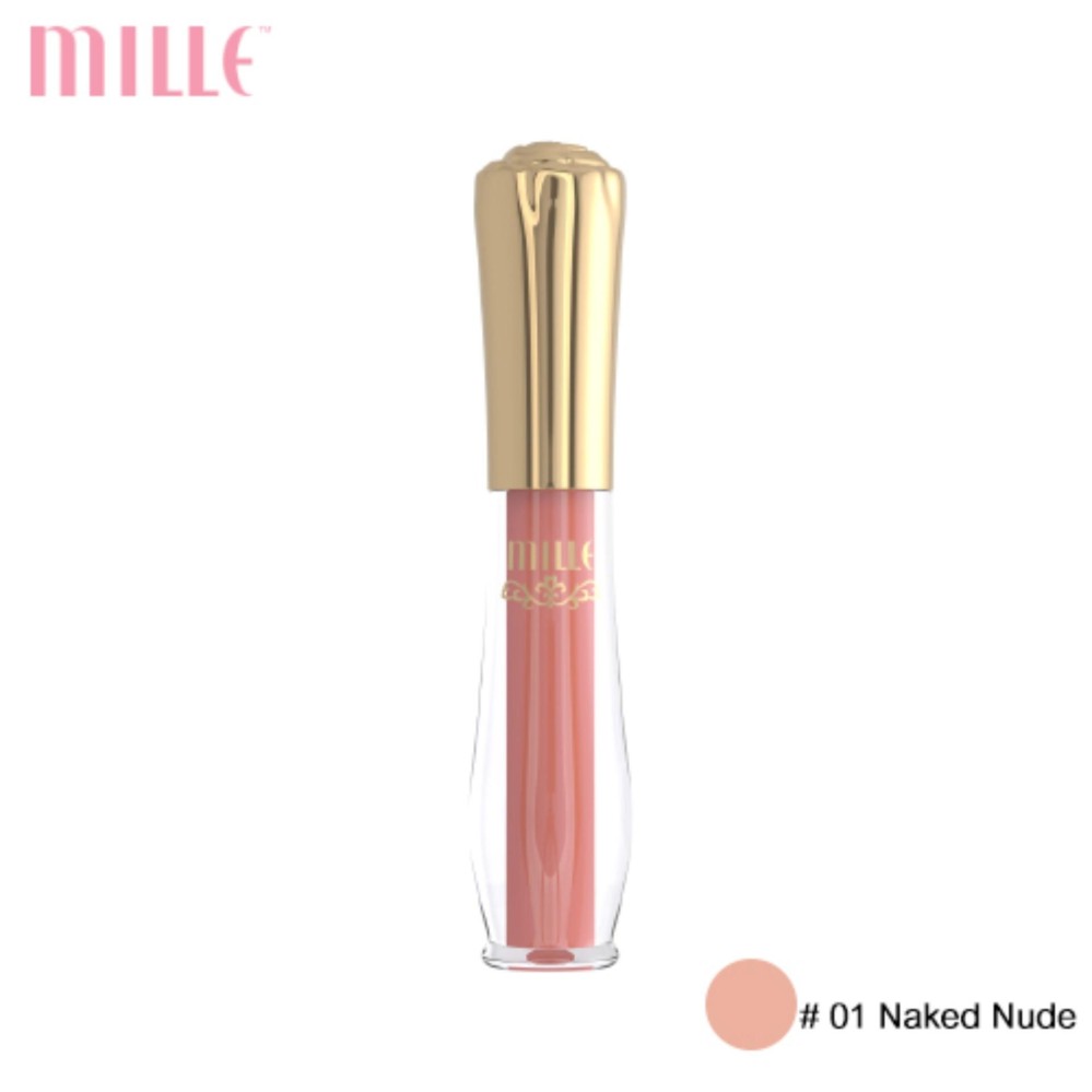 Mille ลิควิดลิปสติกเนื้อกำมะหยี่ Satin Matte Liquid Lip # 01 Naked Nude Mille ลิควิดลิปสติกเนื้อกำมะหยี่ Satin Matte Liquid Lip # 01 Naked Nude