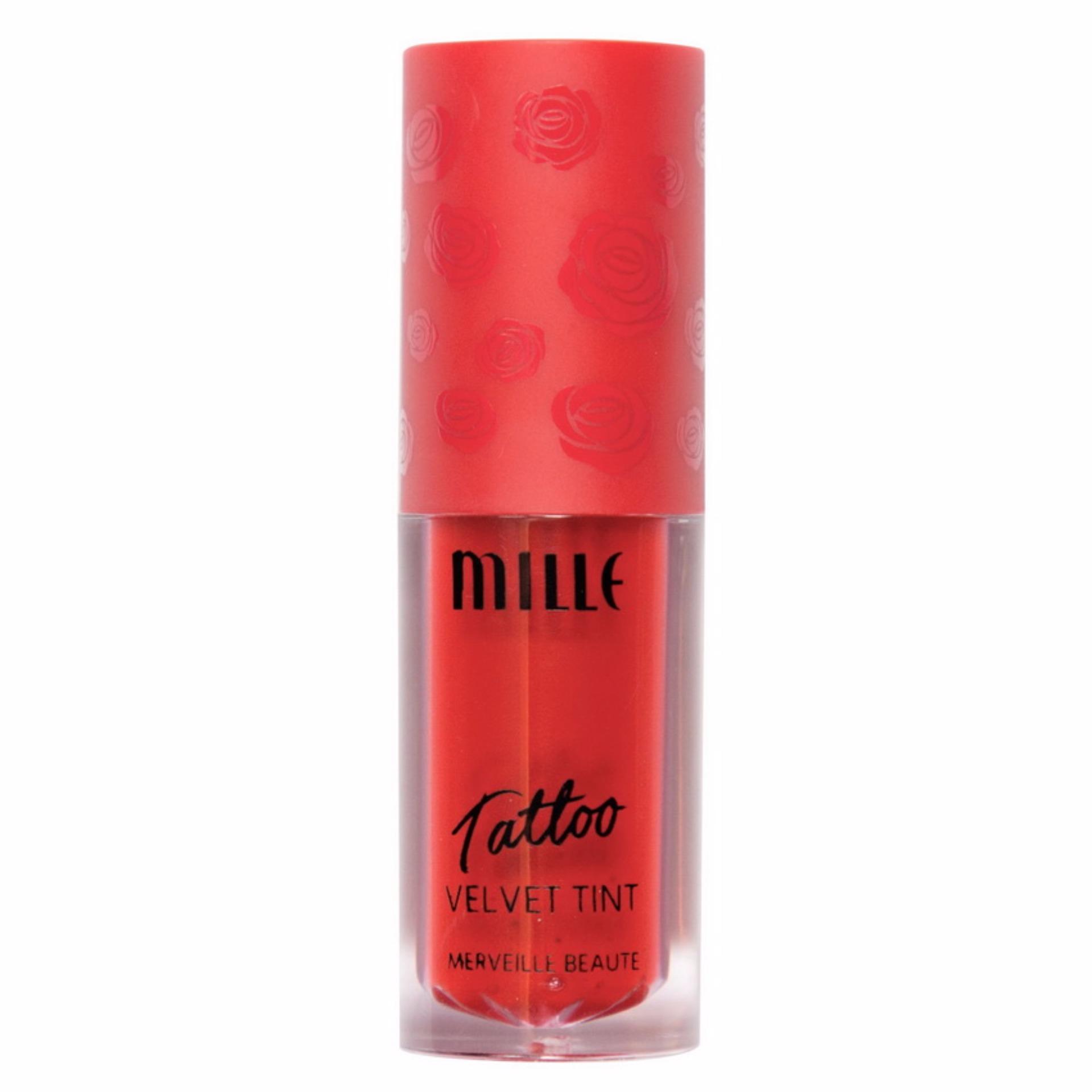 mille tattoo velvet tint มิลเล่ ลิปทินท์กันน้ำ ลิปทินท์เนื้อกำมะหยี่ ทินท์กันน้ำ ทินท์จูบไม่หลุด 3.5 กรัม mille tattoo velvet tint มิลเล่ ลิปทินท์กันน้ำ ลิปทินท์เนื้อกำมะหยี่ ทินท์กันน้ำ ทินท์จูบไม่หลุด 3.5 กรัม