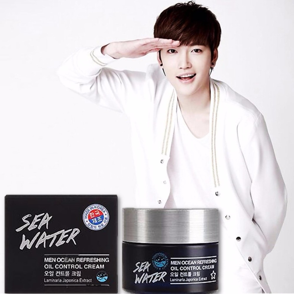 เชคราคา ครีมหน้าใสย้อนวัยผิวหน้าสำหรับผู้ชายจากเกาหลี Miniso Sea Water Men Ocean Represhing Oil Control Cream 50ml. เชคราคา ครีมหน้าใสย้อนวัยผิวหน้าสำหรับผู้ชายจากเกาหลี Miniso Sea Water Men Ocean Represhing Oil Control Cream 50ml.