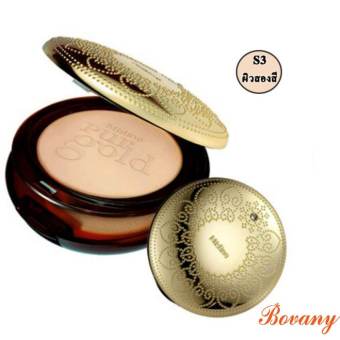 Mistine แป้งทาหน้าผสมครีมรองพื้น นัมเบอร์วันเพอร์โกลด์ SPF 25 PA++ #S3 ผิวสองสี