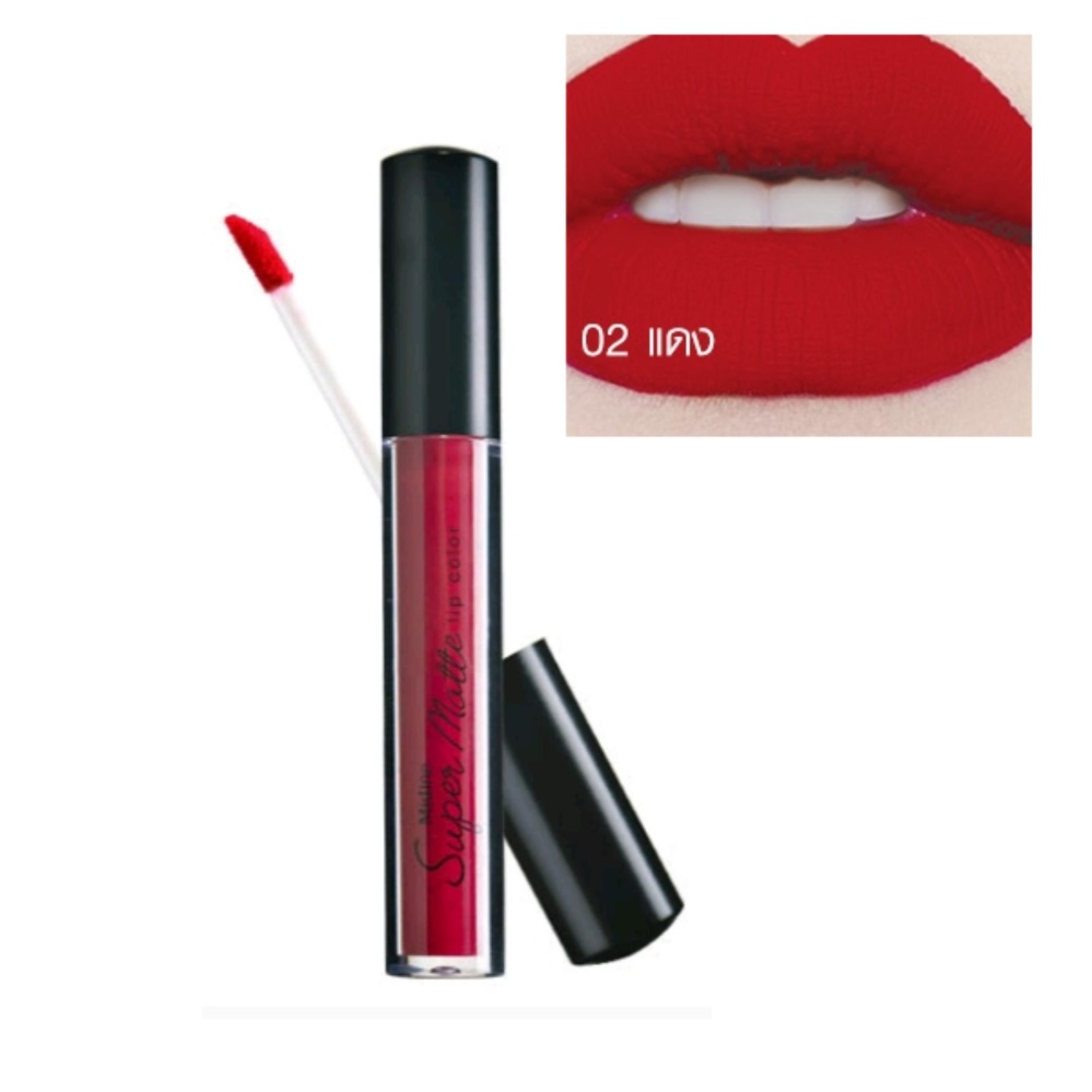มิสทีน ซุปเปอร์ แมทท์ ลิป คัลเลอร์ 2.37 มล. (เบอร์ 02 แดง) / Mistine Super Matte Lip Color 2.37 ml. (No.02 Red Color) มิสทีน ซุปเปอร์ แมทท์ ลิป คัลเลอร์ 2.37 มล. (เบอร์ 02 แดง) / Mistine Super Matte Lip Color 2.37 ml. (No.02 Red Color)