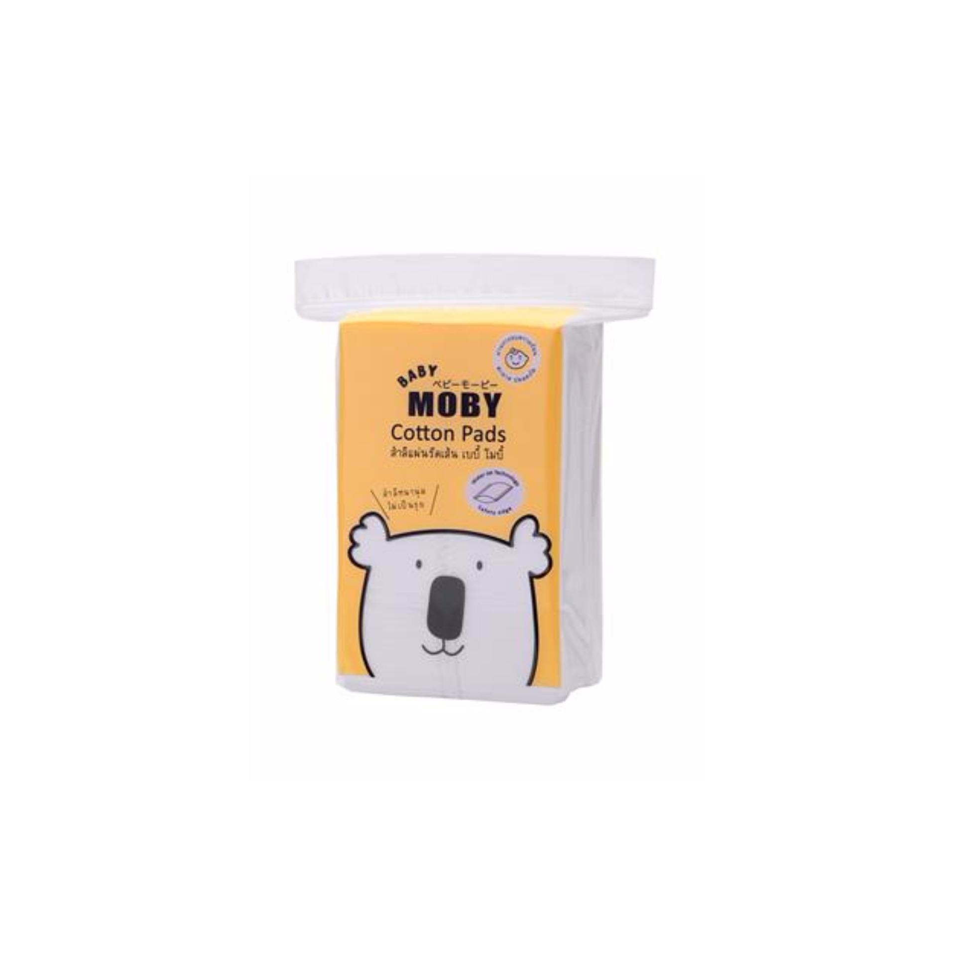 Moby Cotton Pads สำลีแผ่นรีดเส้น เบบี้ โมบี้ 50 g