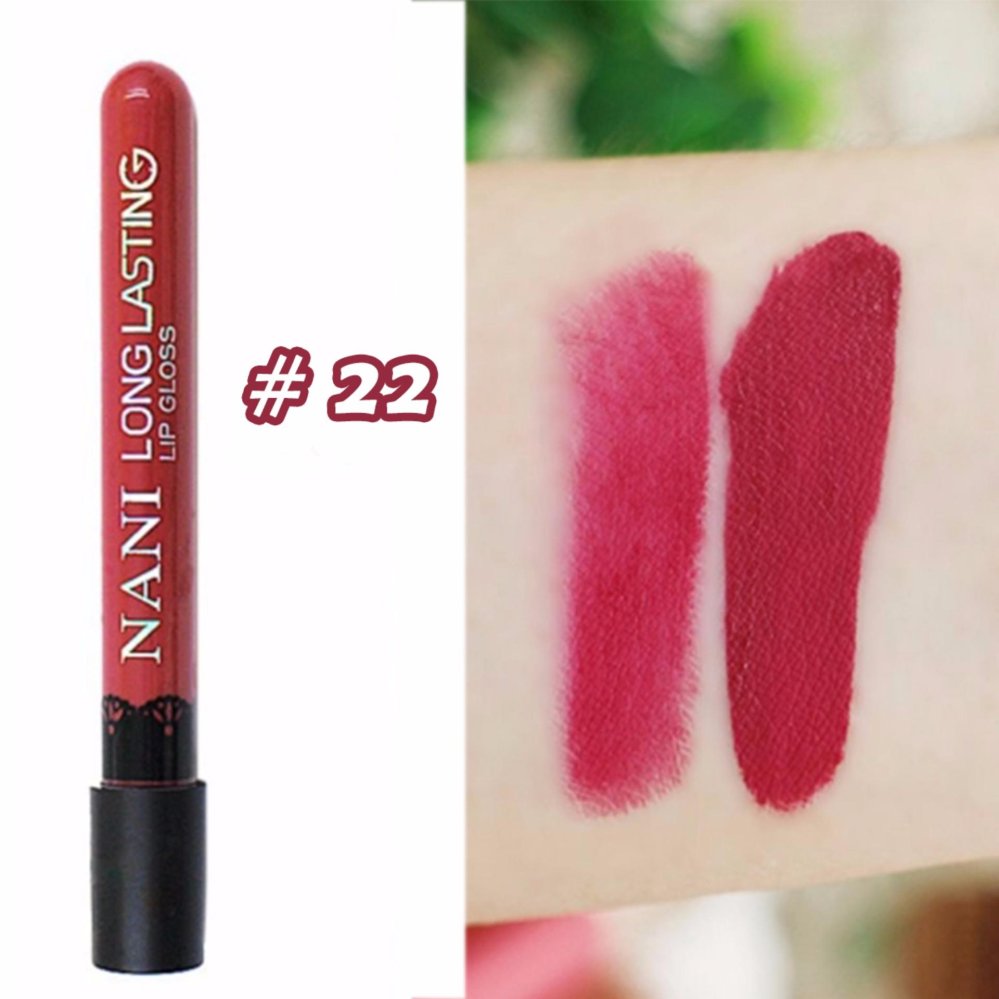 NANI Long Lasting Lip Gloss #22 ลิปแมท สีแซ่บ เนื้อบางเบา จากฮ่องกง NANI Long Lasting Lip Gloss #22 ลิปแมท สีแซ่บ เนื้อบางเบา จากฮ่องกง
