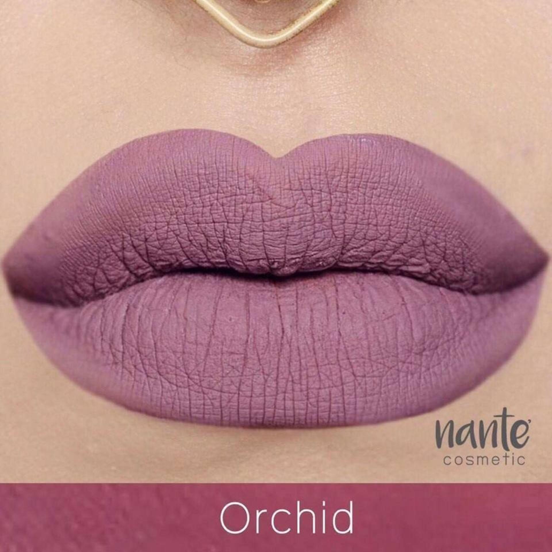 Nante Creamy Matte LIipstick แนนเต้ลิปออร์แกนิค สี Orchid Nante Creamy Matte LIipstick แนนเต้ลิปออร์แกนิค สี Orchid