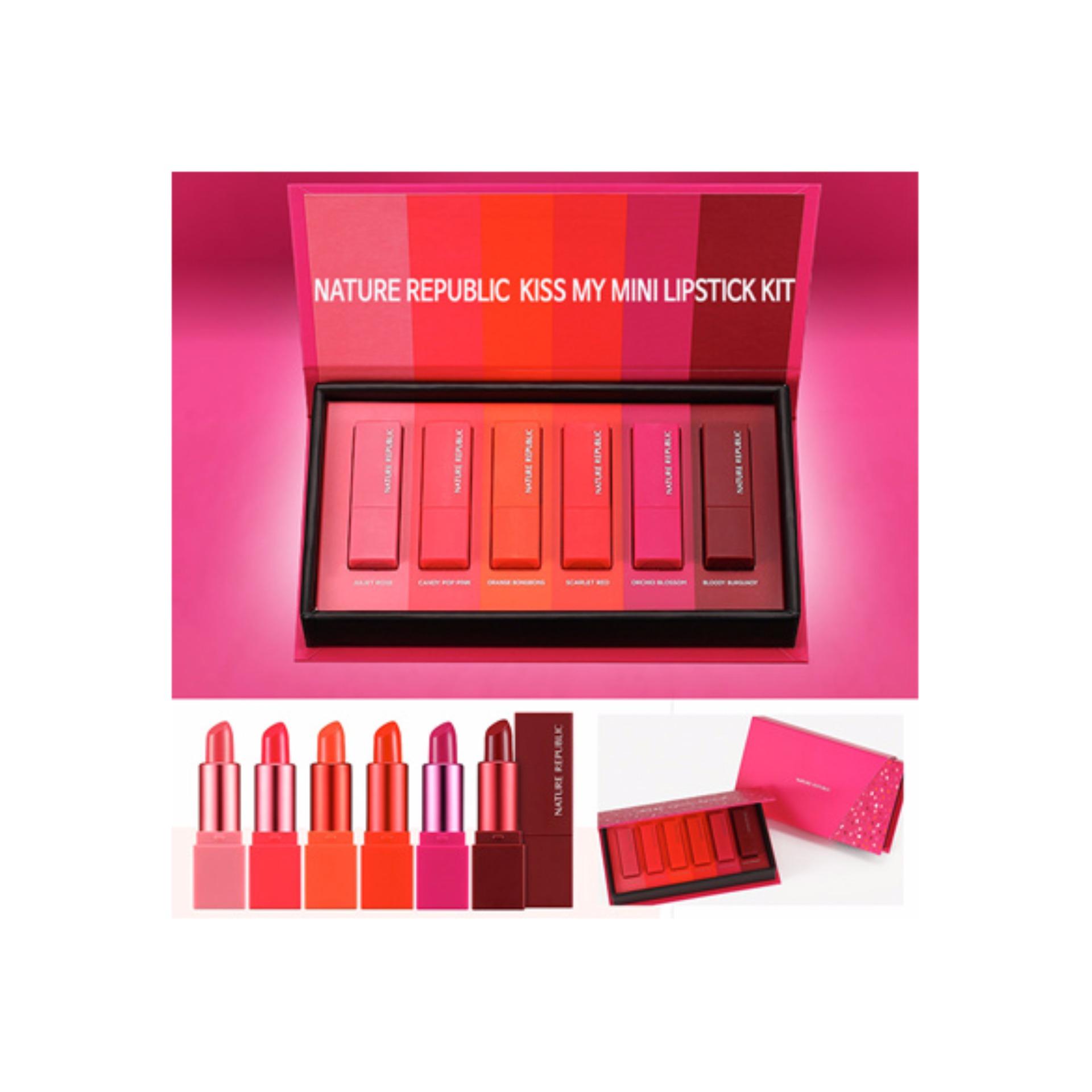 Nature Republic Kiss My Mini Lipstick Kit 6 colors Limited Edition สินค้าแท้ Nature Republic Kiss My Mini Lipstick Kit 6 colors Limited Edition สินค้าแท้