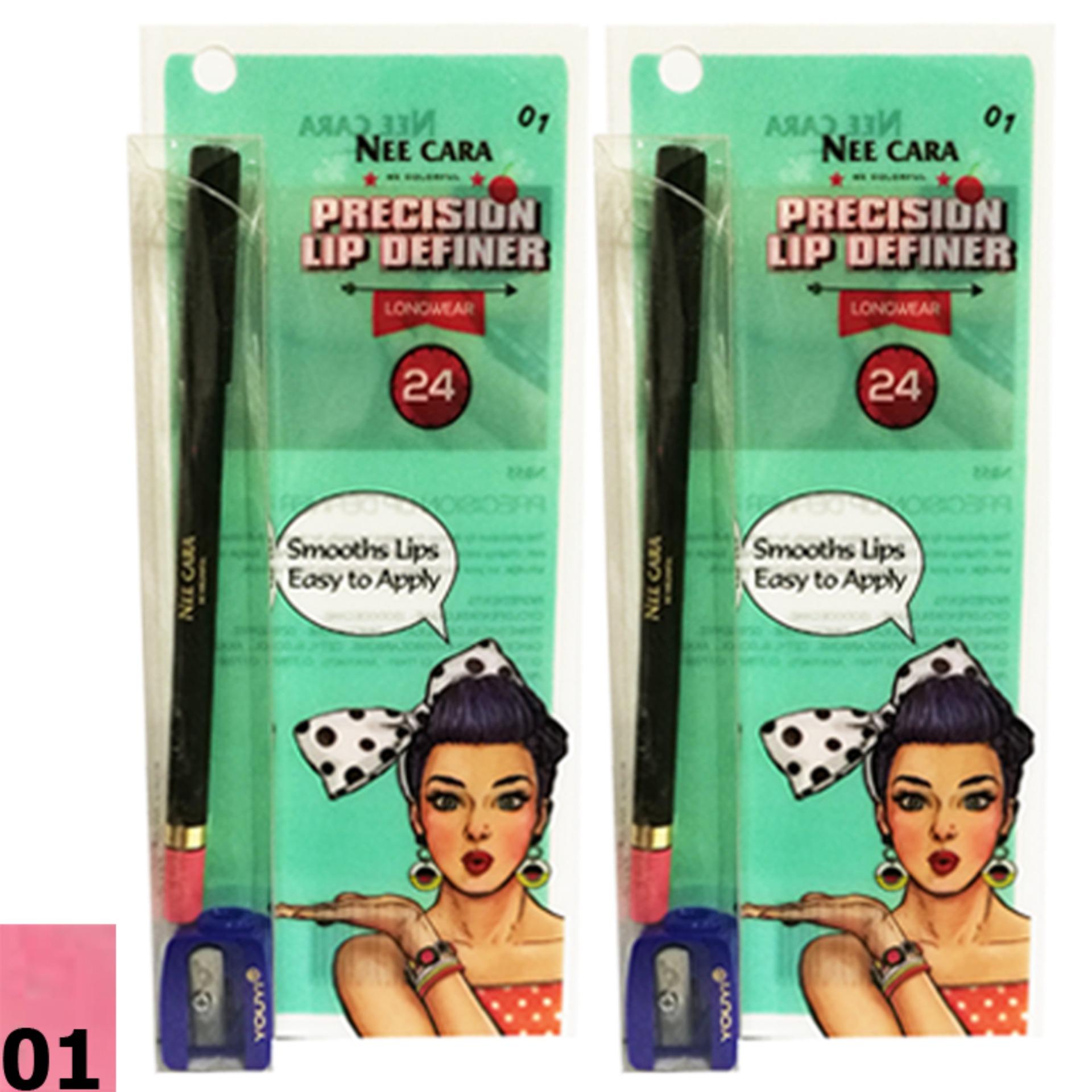 NEE CARA PRECISION LIP DEFINER N055 #01 นีคารา ดินสอเขียนขอบปาก ลิปดินสอ (2แท่ง) NEE CARA PRECISION LIP DEFINER N055 #01 นีคารา ดินสอเขียนขอบปาก ลิปดินสอ (2แท่ง)