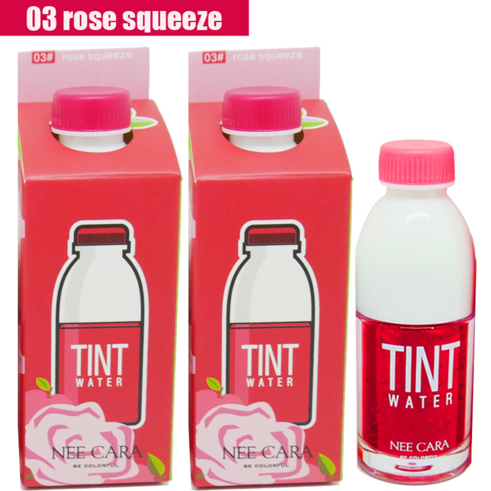 NEE CARA TINT WATER NO.019 #03 rose squeeze นีคารา ลิปติ้นท์ ทินท์ทาปาก (2ชิ้น) NEE CARA TINT WATER NO.019 #03 rose squeeze นีคารา ลิปติ้นท์ ทินท์ทาปาก (2ชิ้น)