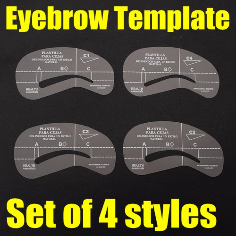 New 4 Styles Eyebrow Grooming Stencil Template Make Up Shaping Shaper Kit Tools - Intl New 4 Styles Eyebrow Grooming Stencil Template Make Up Shaping Shaper Kit Tools - Intl