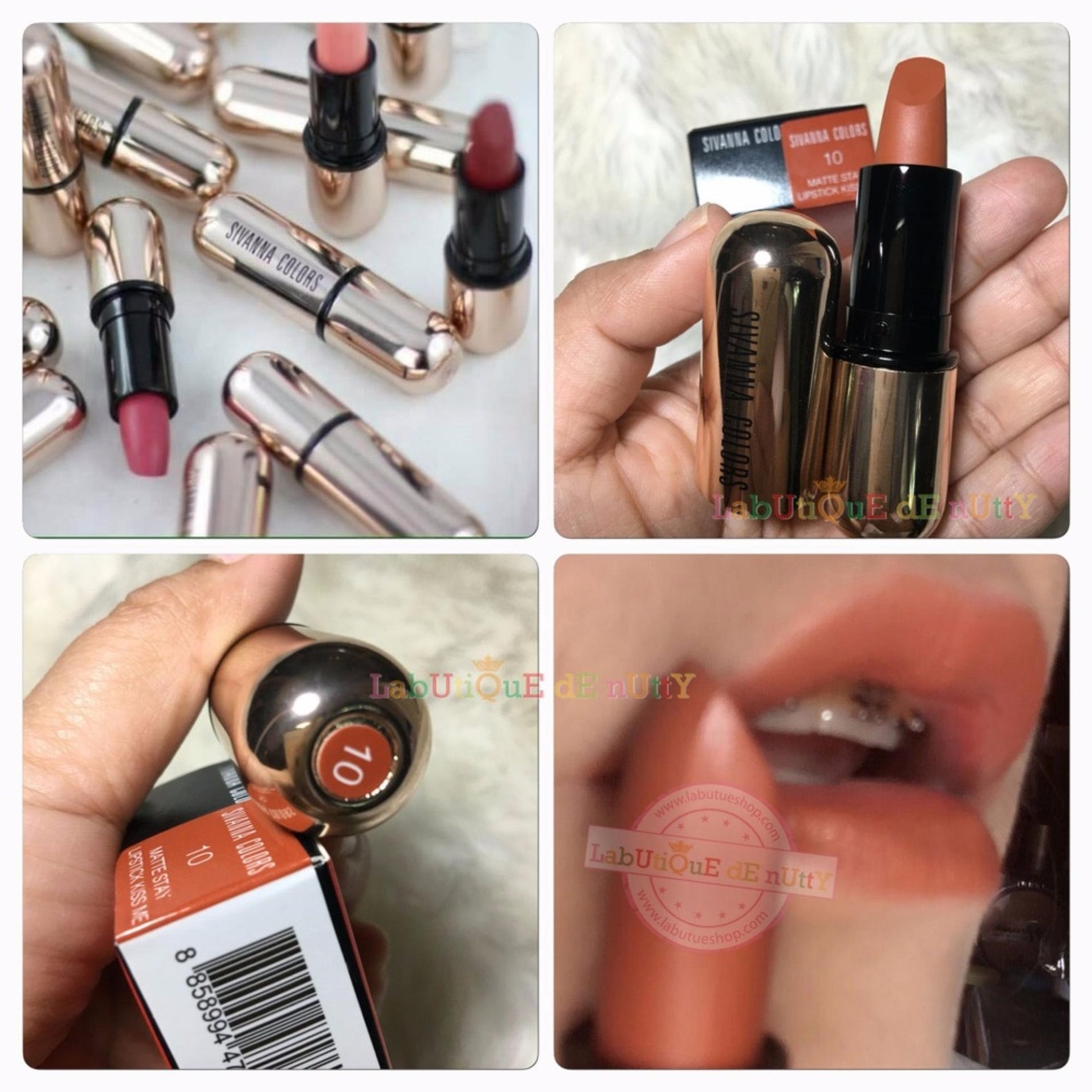 #No.10 (Svnคิสมี) SIVANNA COLORS MATTE STAY LIPSTICK KISS ME ปริมาณ 4 กรัม #No.10 (Svnคิสมี) SIVANNA COLORS MATTE STAY LIPSTICK KISS ME ปริมาณ 4 กรัม