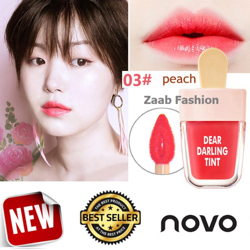 novo Lip Tint ของแท้ 100% (Zaab Fashion) DEAR DARING TINT โนโว ลิปไอติม ทินท์ไอติม โทนสีสวยแซ่บ มีมอยเจอไรเซอร์ บำรุงริมฝีปาก ทาง่าย กันน้ำ ติดทนนาน สีสวยสดใส novo Lip Tint ของแท้ 100% (Zaab Fashion) DEAR DARING TINT โนโว ลิปไอติม ทินท์ไอติม โทนสีสวยแซ่บ มีมอยเจอไรเซอร์ บำรุงริมฝีปาก ทาง่าย กันน้ำ ติดทนนาน สีสวยสดใส