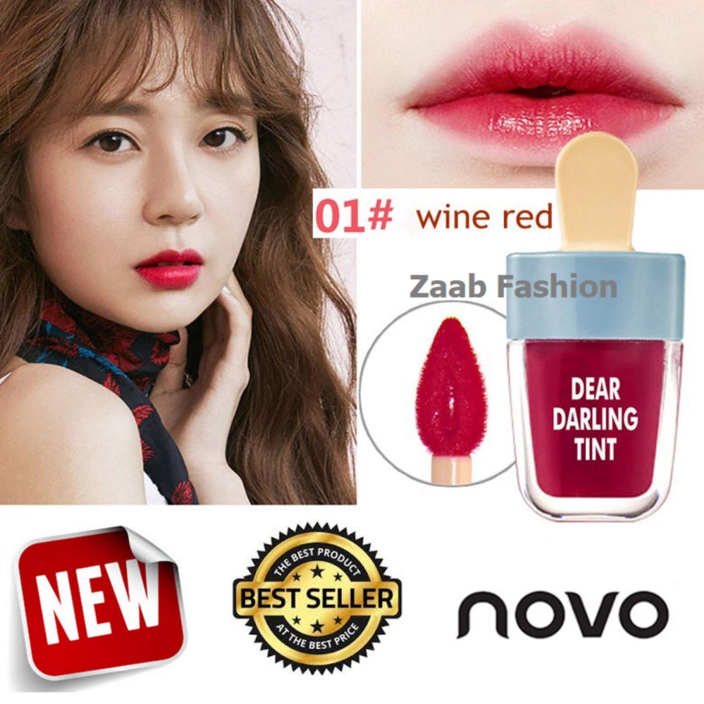 novo Lip Tint ของแท้ 100% (Zaab Fashion) DEAR DARING TINT โนโว ลิปไอติม ทินท์ไอติม โทนสีสวยแซ่บ มีมอยเจอไรเซอร์ บำรุงริมฝีปาก ทาง่าย กันน้ำ ติดทนนาน สีสวยสดใส novo Lip Tint ของแท้ 100% (Zaab Fashion) DEAR DARING TINT โนโว ลิปไอติม ทินท์ไอติม โทนสีสวยแซ่บ มีมอยเจอไรเซอร์ บำรุงริมฝีปาก ทาง่าย กันน้ำ ติดทนนาน สีสวยสดใส
