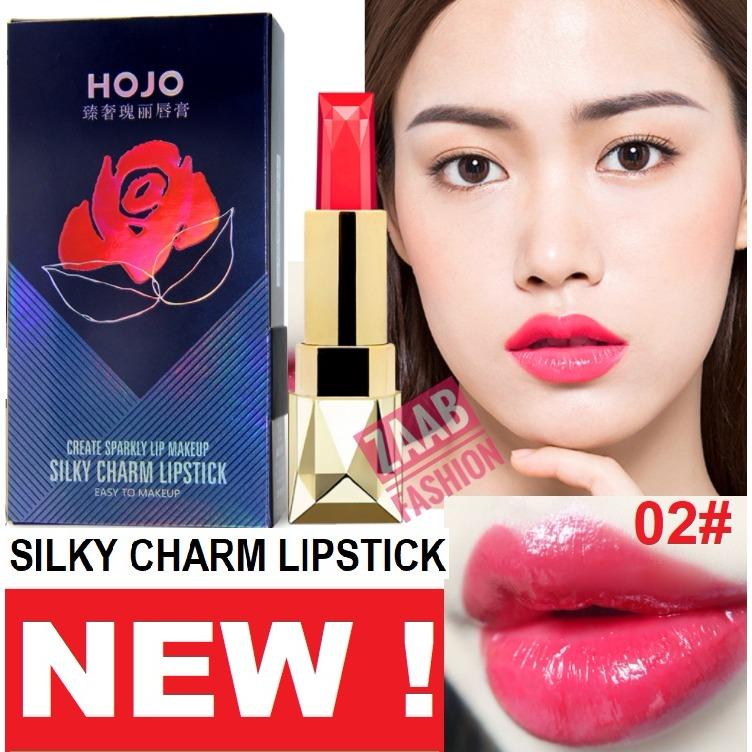 novo lipstick ของแท้100% (zaab fashion) HOJO SILKY CHARM LIPSTICK ลิปสติกเนื้อแมทมีมอยเจอร์ไรเซอร์ เนื้อแน่น เม็ดสีสวย กันน้ำ ติดทน แพ็คเกจสวยหรู คุ้มค่าเกินราคา HOJO แบรนด์น้องใหม่จากโนโว