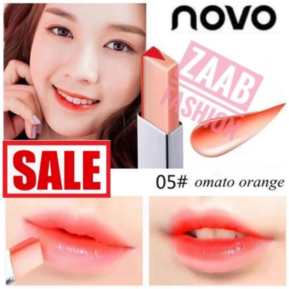 novo Tint Lip ของแท้ 100% (Zaab Fashion) โนโว ลิปทูโทน เทรนด์ทาปากไล่สีแบบสาวเกาหลี โทนสีสวยแซ่บ มีมอยเจอไรเซอร์ บำรุงริมฝีปาก ทาง่าย กันน้ำ ติดทนนาน สีสวยสดใส ริมฝีปากดูมีมิติ ฮิตสุด แรงสุดในตอนนี้ Novo Lipstick novo Tint Lip ของแท้ 100% (Zaab Fashion) โนโว ลิปทูโทน เทรนด์ทาปากไล่สีแบบสาวเกาหลี โทนสีสวยแซ่บ มีมอยเจอไรเซอร์ บำรุงริมฝีปาก ทาง่าย กันน้ำ ติดทนนาน สีสวยสดใส ริมฝีปากดูมีมิติ ฮิตสุด แรงสุดในตอนนี้ Novo Lipstick