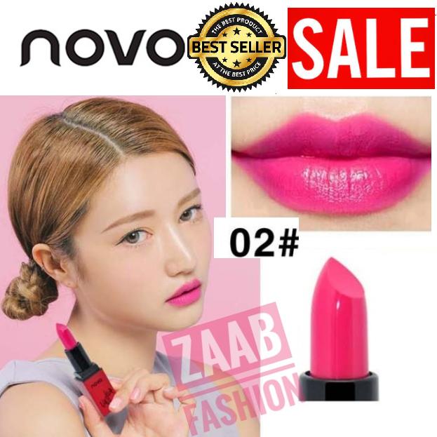 NOVO Velvet Smooth Lipstick Matte ของแท้ 100%(Zaab Fashion) โนโว ลิปสติก เนื้อแมทสีสด สวยชัด สไตล์เกาหลี ติดทน กันน้ำ แบรนด์ยอดฮิตที่ไม่เคยทำให้สาวๆ ผิดหวัง NOVO Velvet Smooth Lipstick Matte ของแท้ 100%(Zaab Fashion) โนโว ลิปสติก เนื้อแมทสีสด สวยชัด สไตล์เกาหลี ติดทน กันน้ำ แบรนด์ยอดฮิตที่ไม่เคยทำให้สาวๆ ผิดหวัง