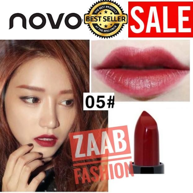 NOVO Velvet Smooth Lipstick Matte ของแท้ 100%(Zaab Fashion) โนโว ลิปสติก เนื้อแมทสีสด สวยชัด สไตล์เกาหลี ติดทน กันน้ำ แบรนด์ยอดฮิตที่ไม่เคยทำให้สาวๆ ผิดหวัง NOVO Velvet Smooth Lipstick Matte ของแท้ 100%(Zaab Fashion) โนโว ลิปสติก เนื้อแมทสีสด สวยชัด สไตล์เกาหลี ติดทน กันน้ำ แบรนด์ยอดฮิตที่ไม่เคยทำให้สาวๆ ผิดหวัง