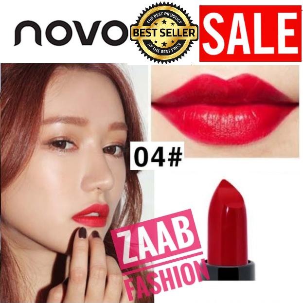 NOVO Velvet Smooth Lipstick Matte ของแท้ 100%(Zaab Fashion) โนโว ลิปสติก เนื้อแมทสีสด สวยชัด สไตล์เกาหลี ติดทน กันน้ำ แบรนด์ยอดฮิตที่ไม่เคยทำให้สาวๆ ผิดหวัง NOVO Velvet Smooth Lipstick Matte ของแท้ 100%(Zaab Fashion) โนโว ลิปสติก เนื้อแมทสีสด สวยชัด สไตล์เกาหลี ติดทน กันน้ำ แบรนด์ยอดฮิตที่ไม่เคยทำให้สาวๆ ผิดหวัง