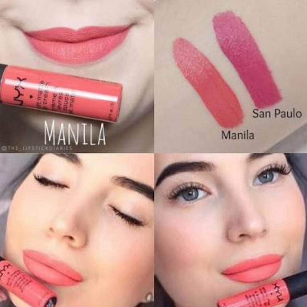 NYX Cosmetics Soft Matte Lip Cream - SMLC33 Manila ลิป สีอมส้ม NYX Cosmetics Soft Matte Lip Cream - SMLC33 Manila ลิป สีอมส้ม