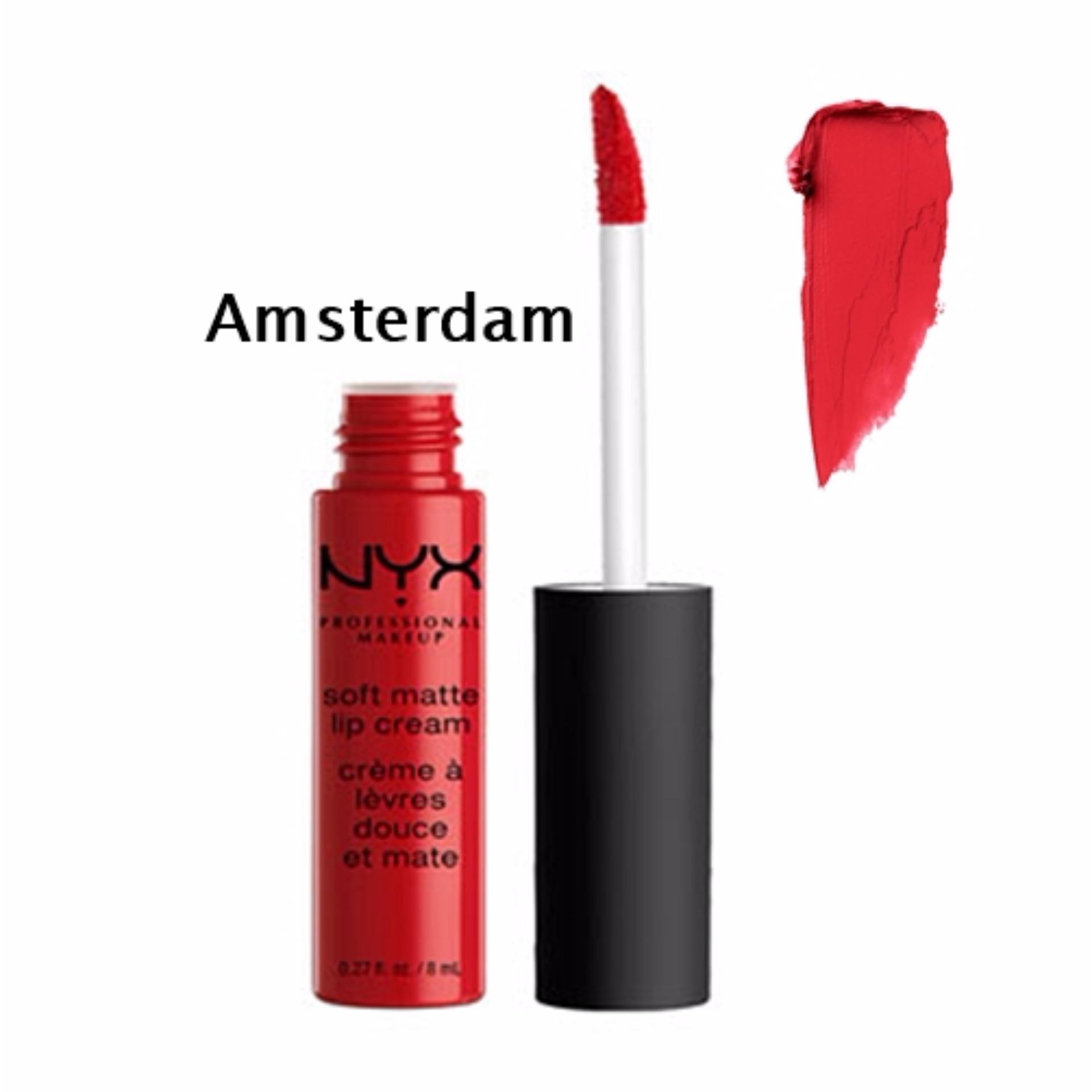 NYX Professional Makeup Soft Matte lip cream SMLC01-Amsterdam ขนาด 8 ml. NYX Professional Makeup Soft Matte lip cream SMLC01-Amsterdam ขนาด 8 ml.