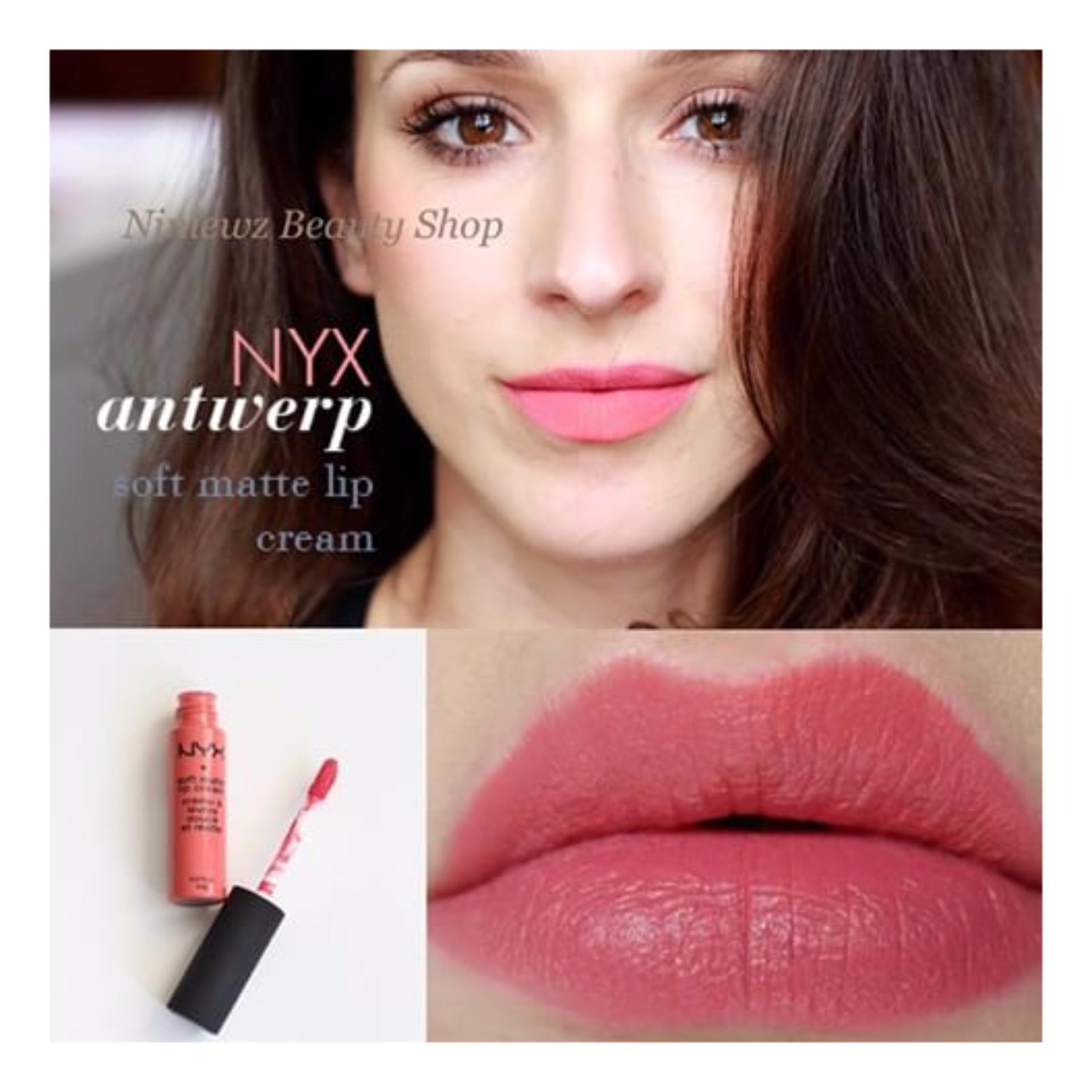 NYX Soft Matte Lip Cream 8ml #SMLC05 Antwerp ลิป สีชมพู สวยๆ NYX Soft Matte Lip Cream 8ml #SMLC05 Antwerp ลิป สีชมพู สวยๆ
