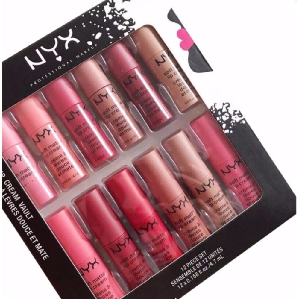 NYX STYLE SOFT MATTE LIP CREAM VAULT SET 12 COLOURS NYX STYLE SOFT MATTE LIP CREAM VAULT SET 12 COLOURS