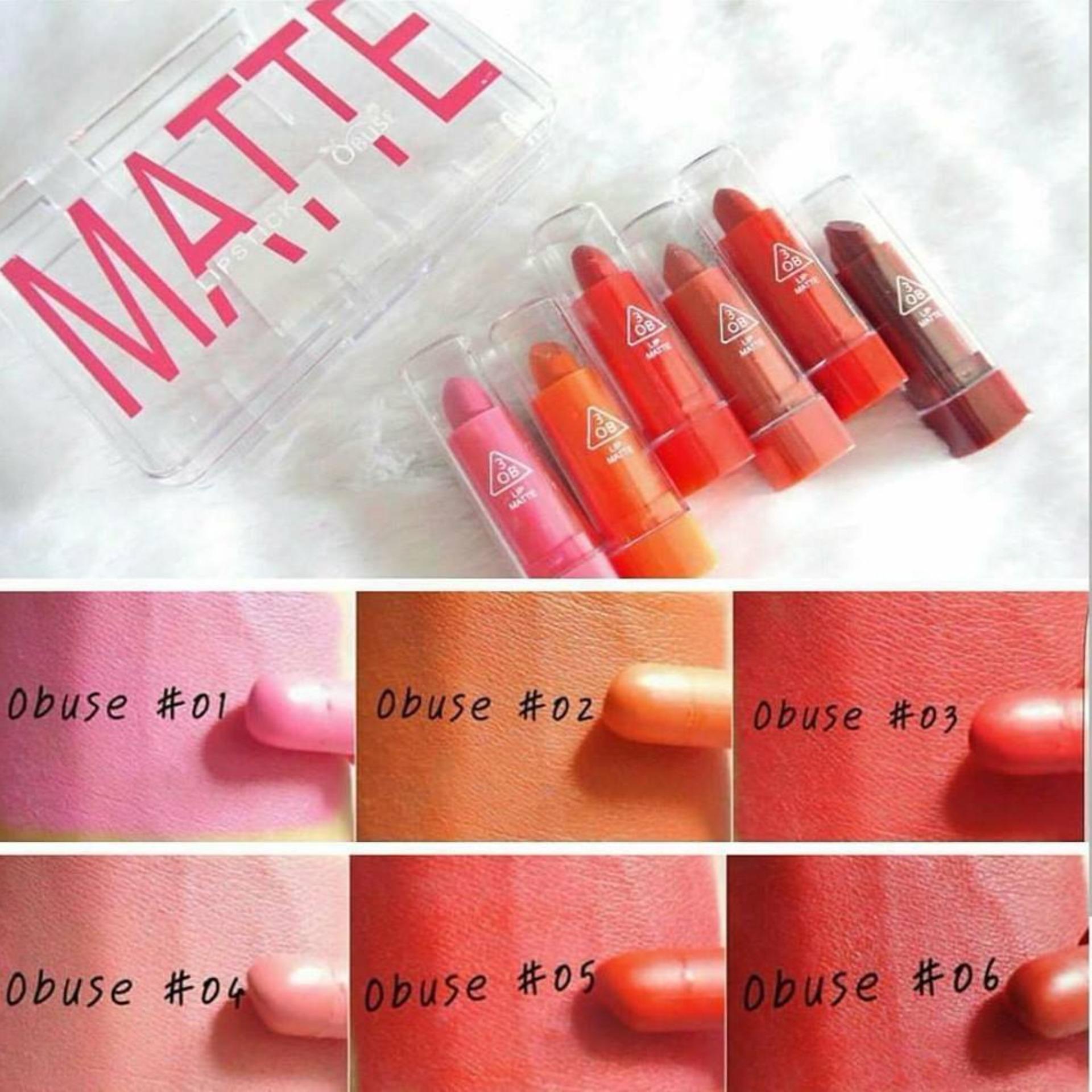 Obuse Matte Lipstick เซ็ตลิปสติกจิ๋ว 6 สีใน 1 เซ็ต
