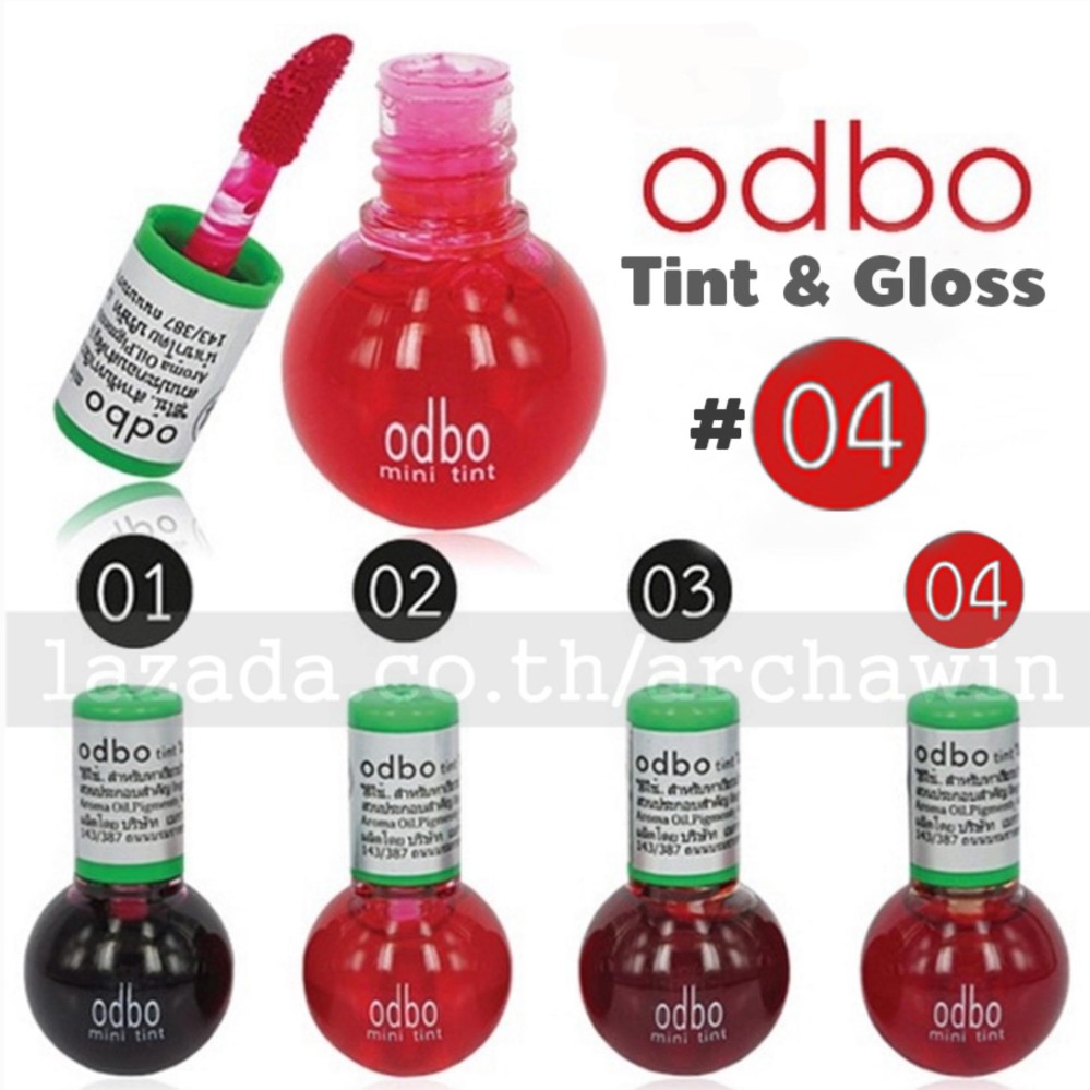 odbo Tint & Gloss สีสวย ติดทนทาน มีกลิ่นหอมผลไม้ No.0D518 เบอร์ 4 - สีส้ม ขนาด 4 ml. odbo Tint & Gloss สีสวย ติดทนทาน มีกลิ่นหอมผลไม้ No.0D518 เบอร์ 4 - สีส้ม ขนาด 4 ml.
