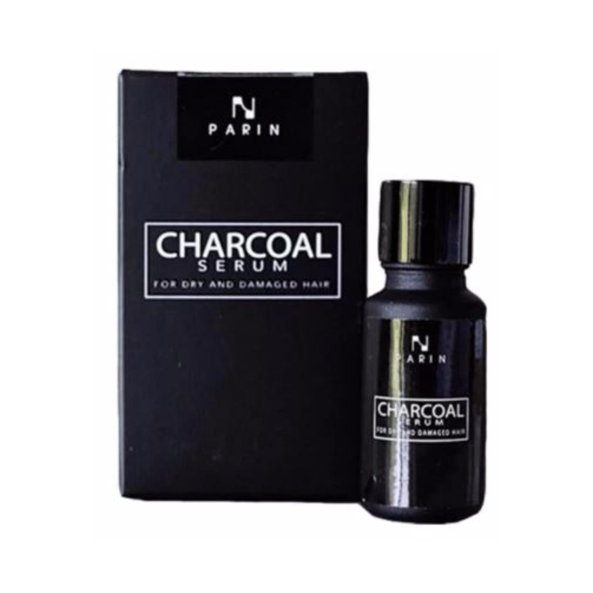 PARIN CHARCOAL SERUM ชาโคล เซรั่ม ดูแลทุกปัญหาผม ครบในขวดเดียว ปริมาณสุทธิ 15 มล. (1 กล่อง)
