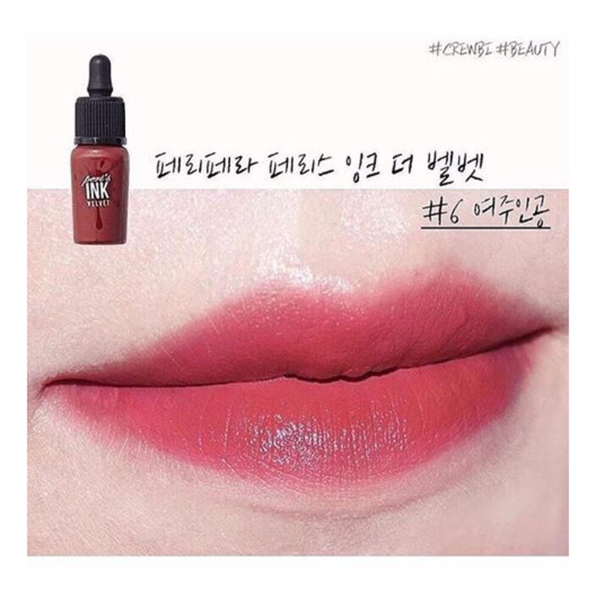 Peripera Peri's Ink Velvet #6 Celed Deep Rose (แดงเข้ม)