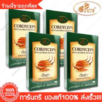 ถั่งเช่า ไฟโตโกลด์ PHYTOGOLD Cordycep 30 Cap. X 4 Box ถั่งเช่า ไฟโตโกลด์ PHYTOGOLD Cordycep 30 Cap. X 4 Box